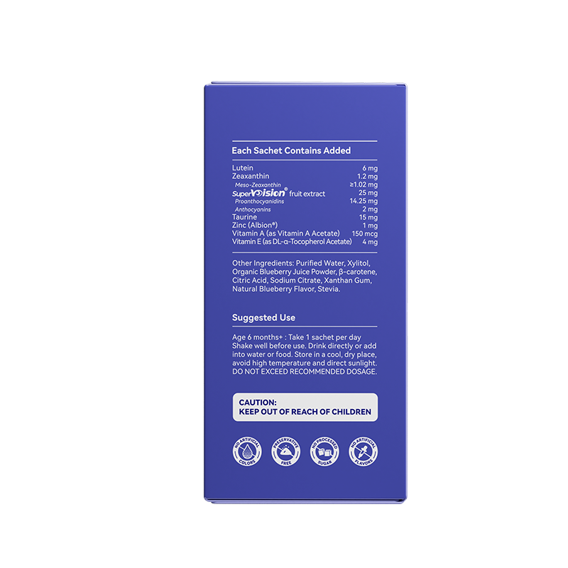 Little Umbrella Liquid Lutein — left side view of packaging