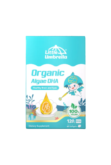 Little Umbrella Organic Algae DHA — front view of packaging