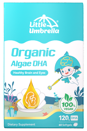 Little Umbrella Organic Algae DHA — front view of packaging