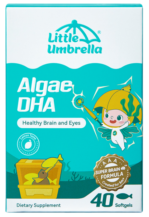 Little Umbrella Algae DHA — front view of packaging