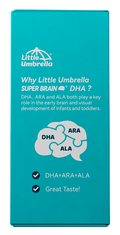 Little Umbrella Algae DHA — left side view of packaging