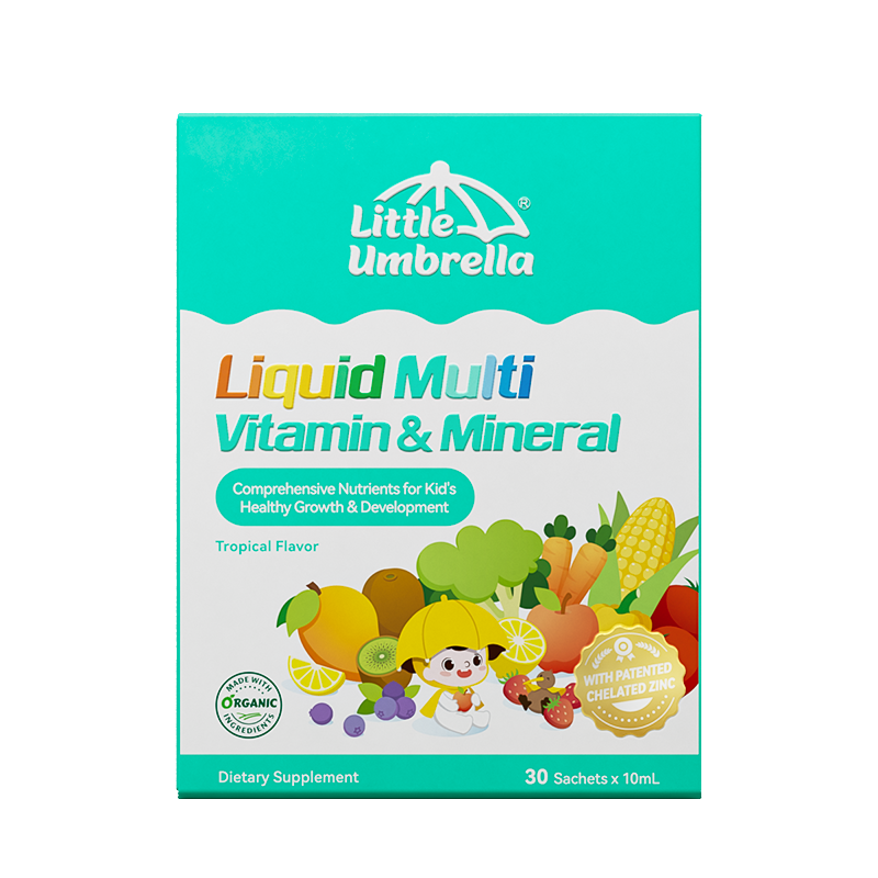 Little Umbrella Liquid MultiVitamin Mineral — front view of packaging