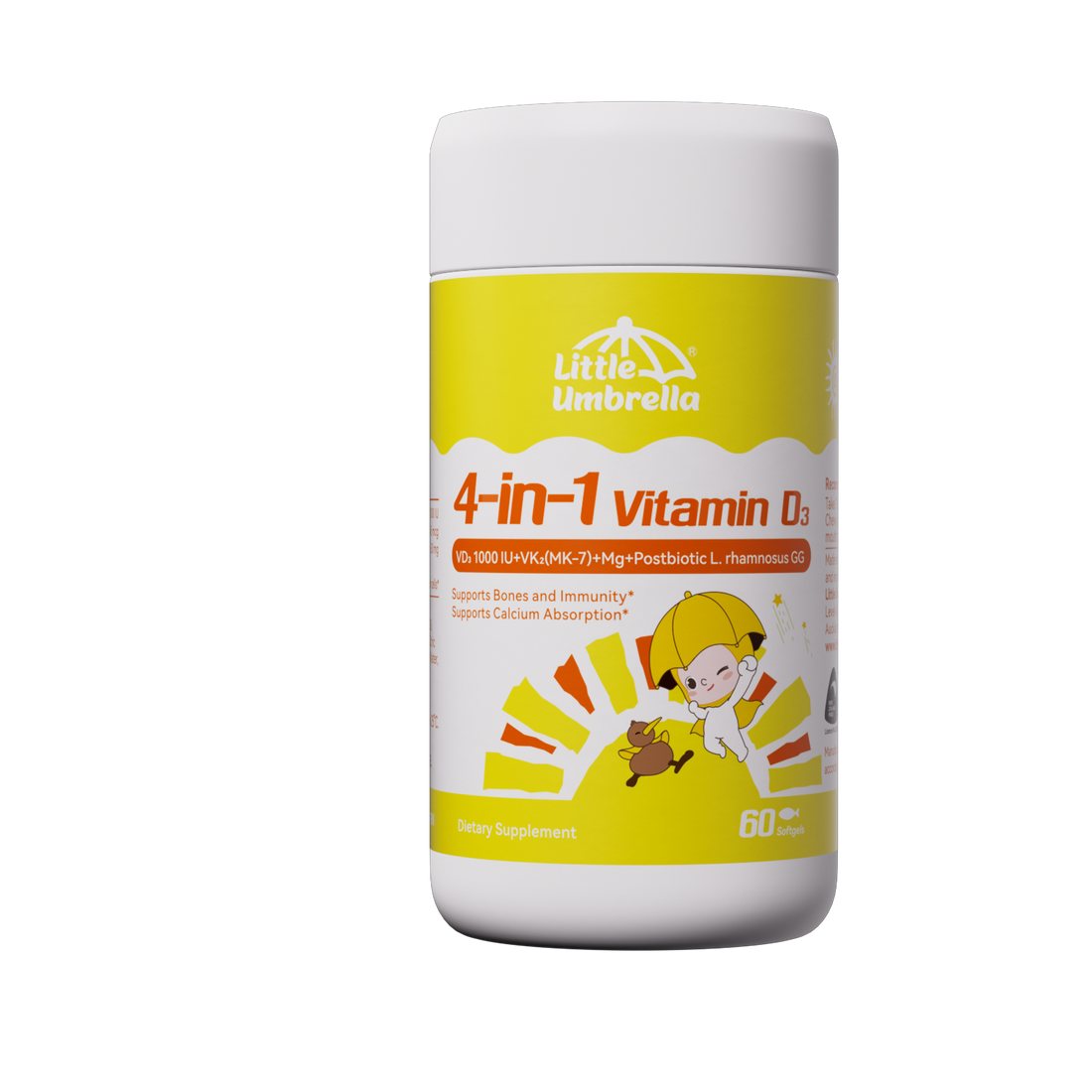 Little Umbrella 4-in-1 Vitamin D3 — front view of packaging