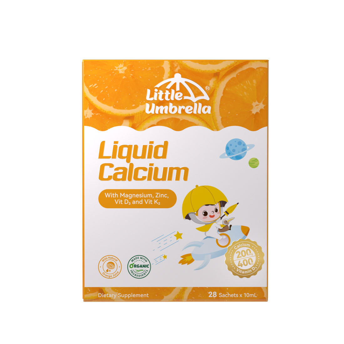 Little Umbrella Liquid Calcium Mini Version — front view of packaging